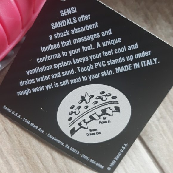 Sensi & C Vintage Pool Slide Sandals New Old Stock - Picture 4 of 6